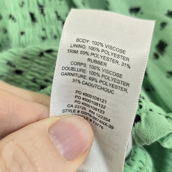 Aritzia Little Moon Gimlet Smocked Long Sleeve Blouse Top Medium - Picture 8 of 8